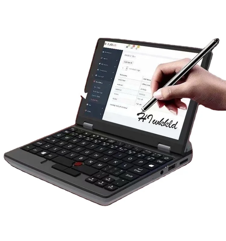 Mini 7 inch touch screen pocket laptop netbook J4125 quad core processor 12GB Ram SSD 512GB 1TB Win10 new notebook computer pc