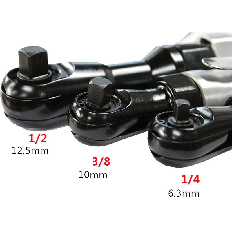 JRS1/4 3/8 1/2 Inch Heavy Duty Impact Spanner Air Powered Ratchet Wrench Pneumatic Wrench