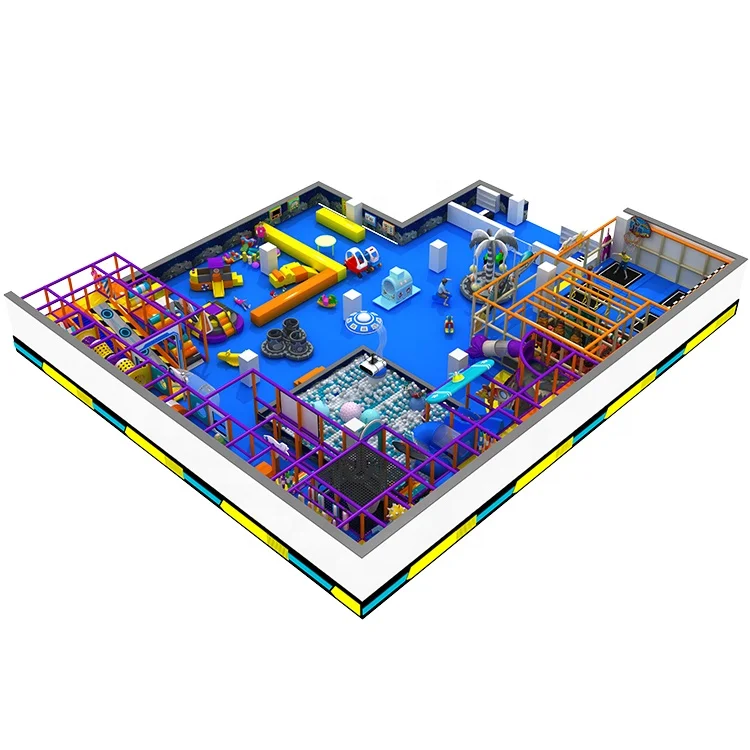 New style kids soft playground park equipment with small maze for sale