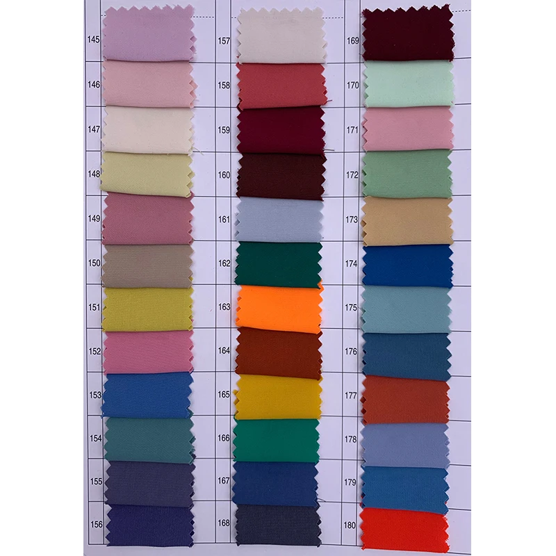 100% Polyester Pure Hijab Plain Soft Shifon Material High Quality Clothing Woman Dress Textile Supplier Silk Chiffon Fabric