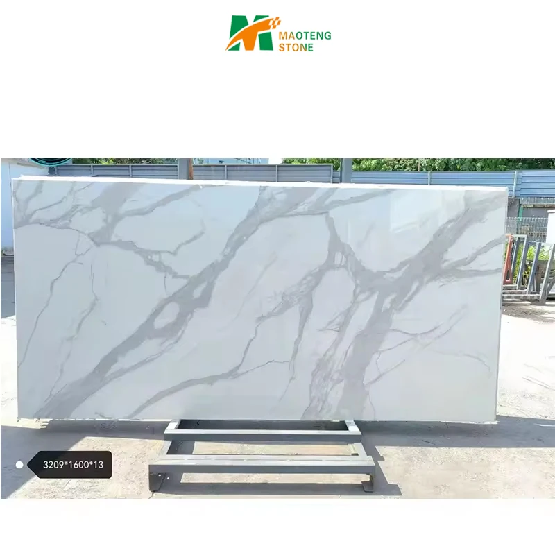 Black And White Sintered Stone Artificial Stone 1600*3200 Interior Wall Porcelain Tiles Sintered Stone Slab