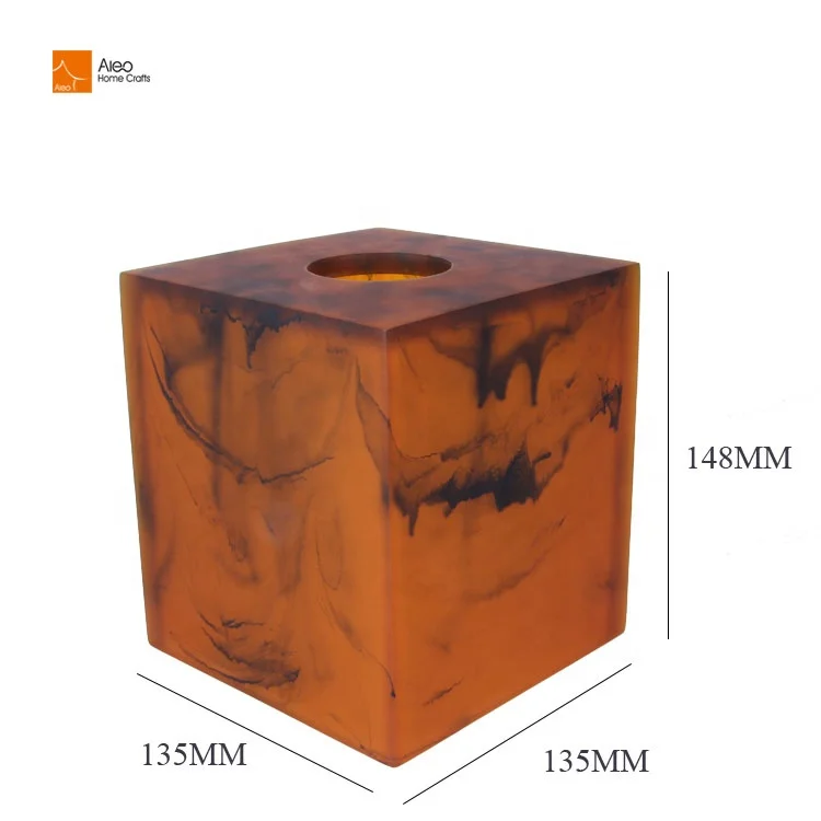 Офисное украшение для дома, высококачественный полупрозрачный держатель для салфеток, индивидуальный логотип и размер, бумажная коробка для салфеток для отеля