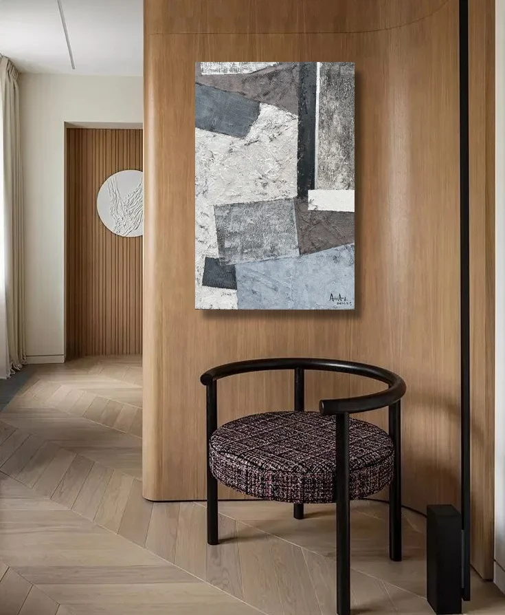 Newest Chinese Flamingo Modern Northern Europe Style Oil Painting on Canvas Home Decor Wall Art