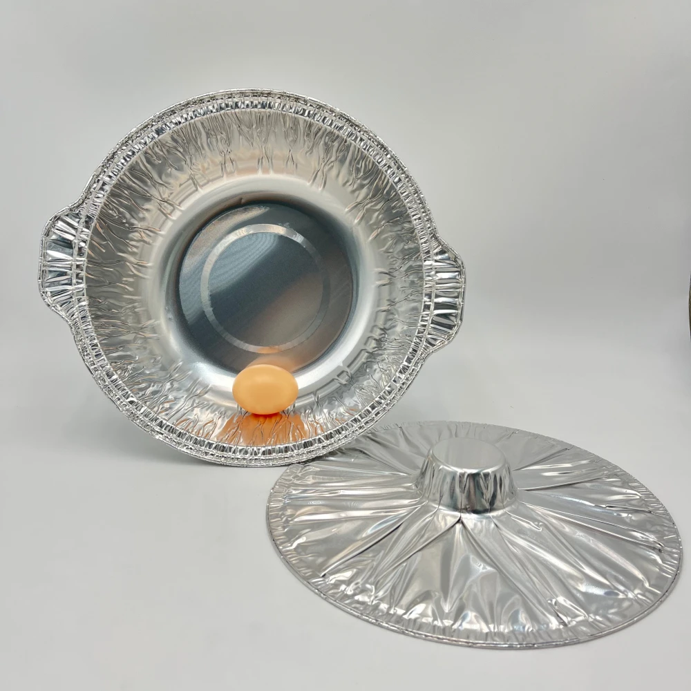 Одноразовые алюминиевые кастрюли с крышками большие емкости