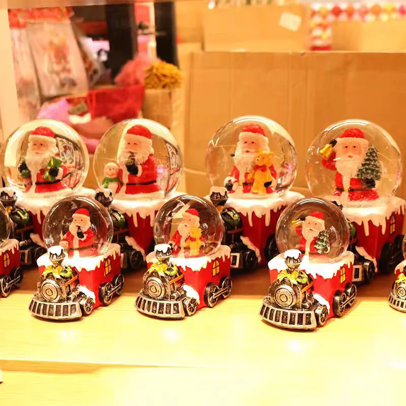 Wholesale Custom 3D Animal Resin Snow Globe 3D Sculpture Model Ornaments for Christmas Art Craft and Anime Gifts