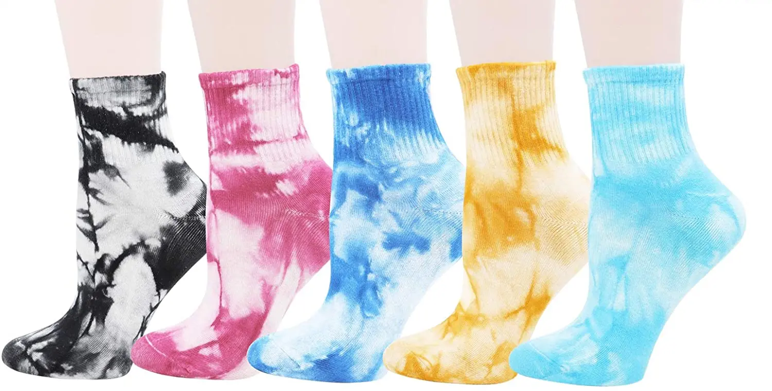  Пользовательская печать вышивка дизайн Calcetas Crew Socken kaos kaki хлопок логотип Calcetines пользовательский галстук окрашивание