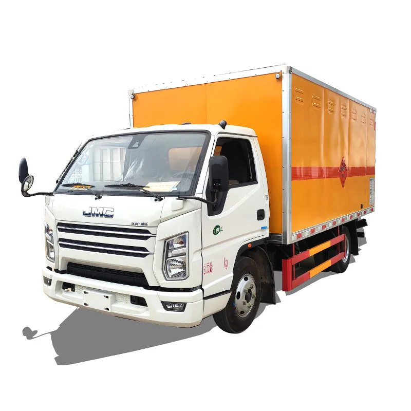 JMC Brand Blasting Equipment Fireworks Transport Box Truck Explosive Proof Delivery Cargo Truck