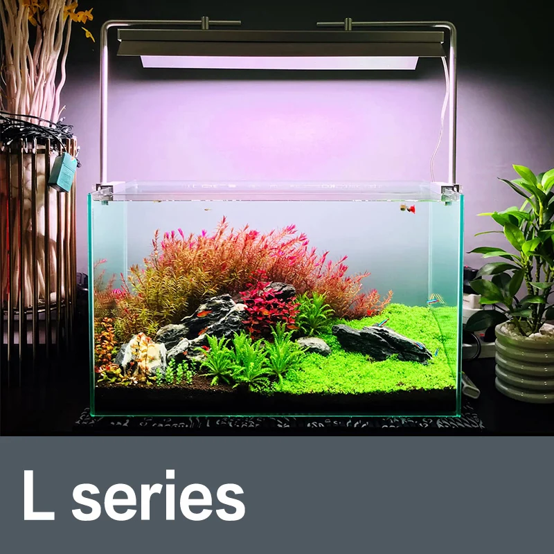 WEEK Phoenix D series 55w RGB Aquarium Led Lighting 60cm 24inch fish tank lamp APP Aquarium Clip Light For Plants Aquarium Tank