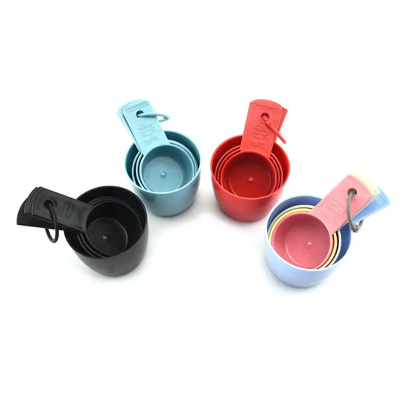 Lixsun 4PCS Plastic 300ML and 200ML Measuring Cup Set for Baking Tools