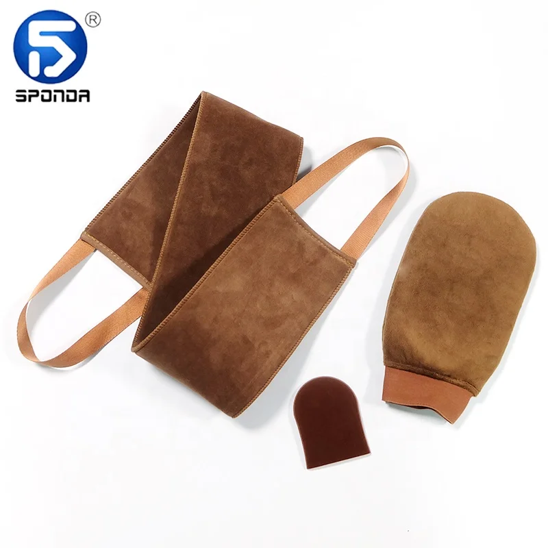 Best self tanning tools tanning set include back applicator elastic hand mitt mini tanning mitt