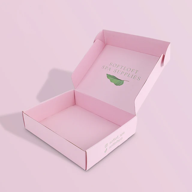 Wholesale Custom Logo Corrugated Paper Box Cute Cosmetic Shipping Box For Shampoo Packaging