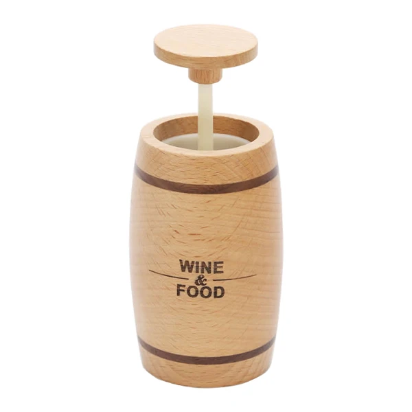 Automatic Wooden Toothpick Dispenser Promotional Gift Home Use Toothpick Container Durable Wooden Holder