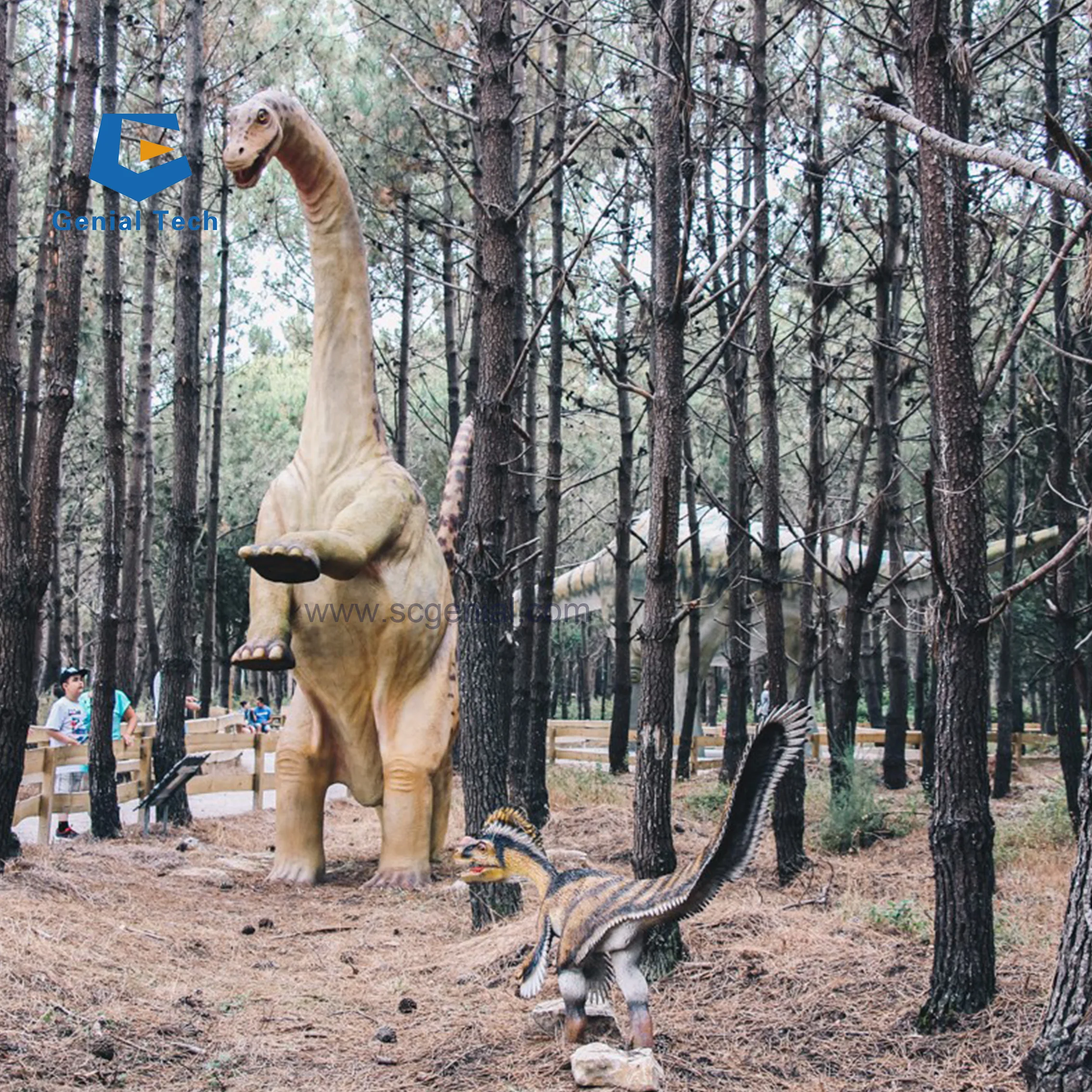 JN-Z24 Large-scale Customized Movable Animatronic Dinosaur Creature for Jurassic Theme Park