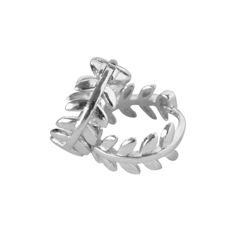 E0955 Trend Fashion 925 Sterling Silver Branch Leaves Shape 8mm Mini Hoop Huggie Earring