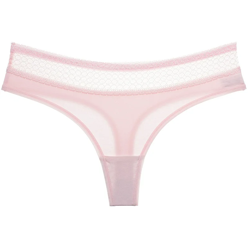 female women transparent cotton sexy panty thong