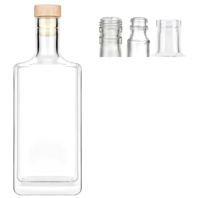 250ml 500ml 1000ml Customized flat square glass bottle for Extra virgin oil