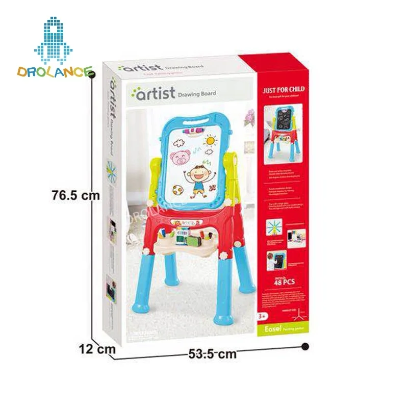Juguetes Para Los Ninos Children Plastic Double Side Magnetic Drawing Board With Stand