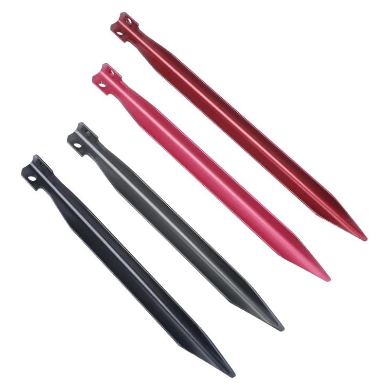 Хорошее качество, алюминиевые уличные V-образные колышки для палатки, Металлические колышки для кемпинга