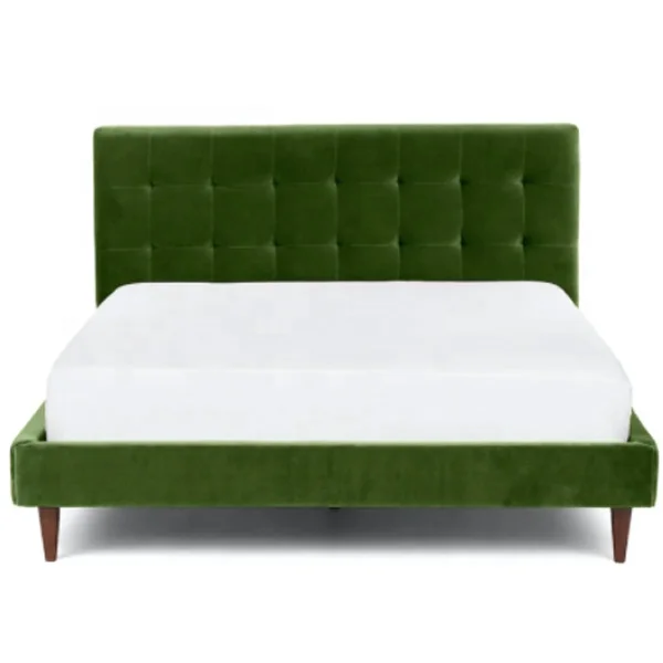 Wholesale factory direct  bedroom sets furniture  European platform tufted fabric Soft upholstered Double bed