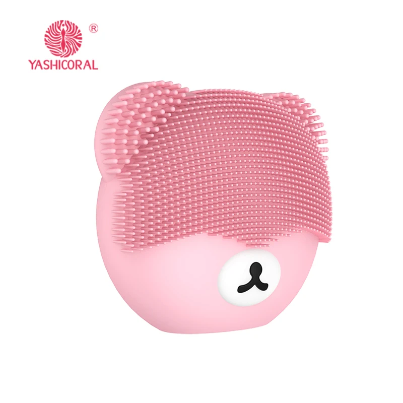 2020 Wholesale Waterproof Mini Vibration Rechargeable Silicone Deep Pore Face Cleaning Sonic Electric Facial Cleansing Brush