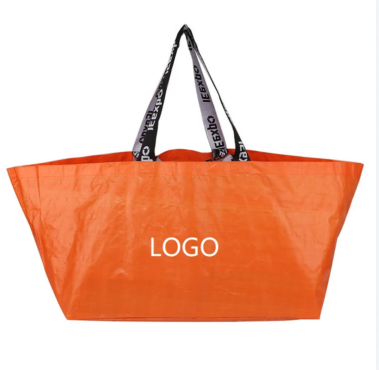 Customizable extra large laminated reusable aminated pp woven laminated shopping polypropylene grocery tote bags