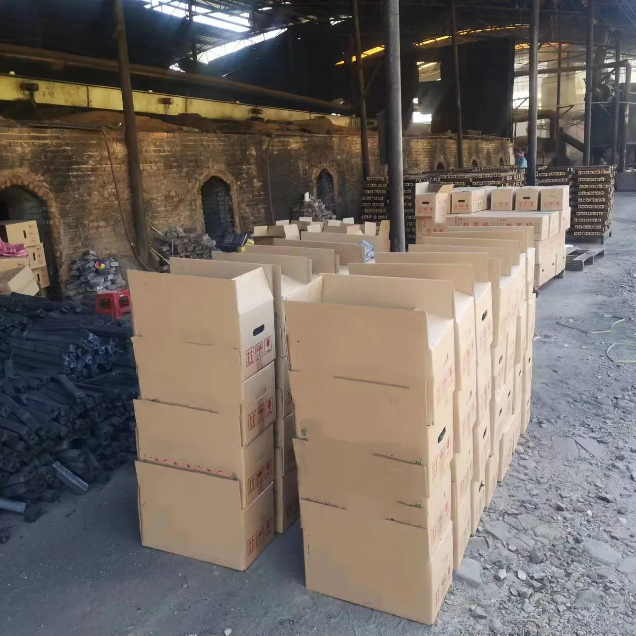 Уголь, сжатый без искры или пламени, бездымный бамбук, премиум, для барбекю, опилки, бамбуковый уголь