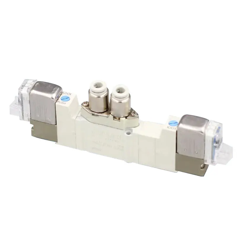 SMC solenoid valve series SY9220-3LZD-03/SY9220-5GZD-03 dual coil two position five way solenoid valve