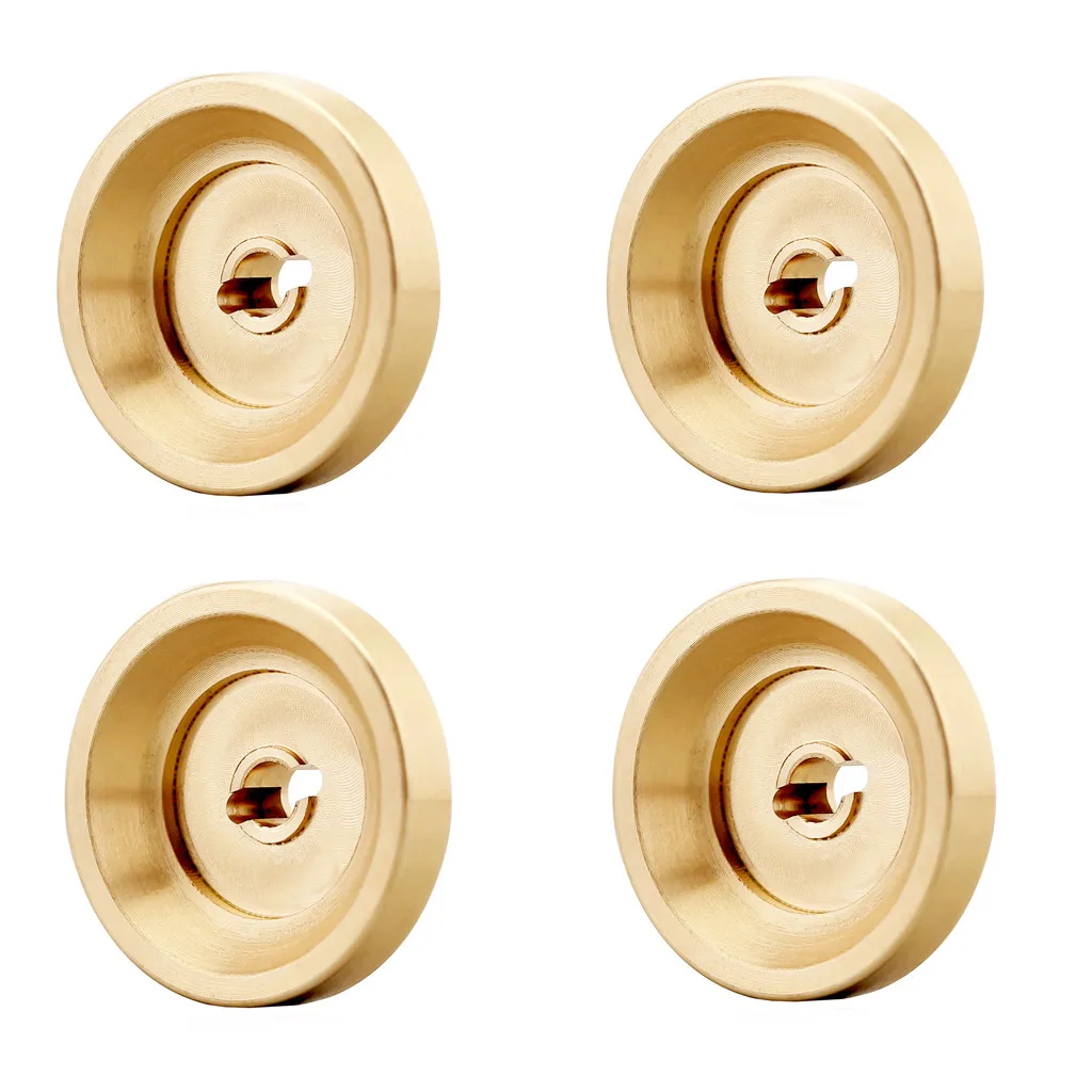 4PCS RC Car Heavy Duty Wheel Hubs Combiner 4mm Thick Wheel Rims Adapter for 1:24 SCX24-90081 RC Crawler Upgrade Parts