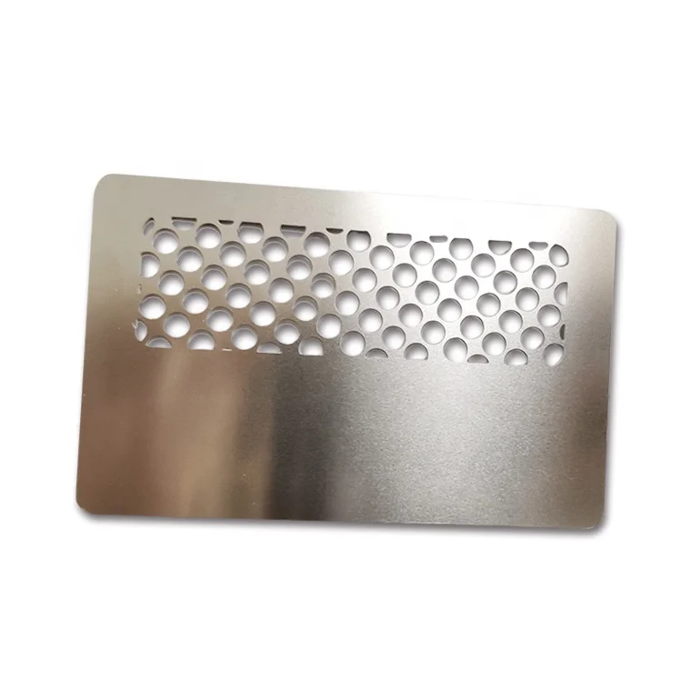Stainless Steel Custom Logo Lasered Brushed Finishing Metal Calling Business ID Cards