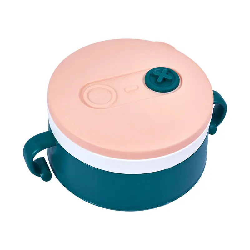 RK-C1015 New Arrival Eco-friendly Stainless steel water-fillable insulation plastic silicone baby Bowl