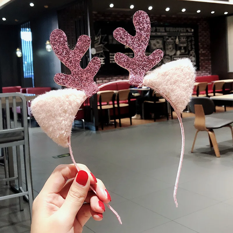 Christmas Gifts Snowman Reindeer Christmas Hair Band Cute Holiday Hair Band Bulk For Girls Kids
