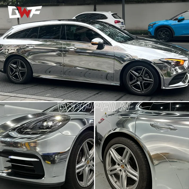 PVC Material Matt Chrome Metallic Pink/Red/Orange Car Wrap Vinyl Film Stickers 1.52*17m/Roll