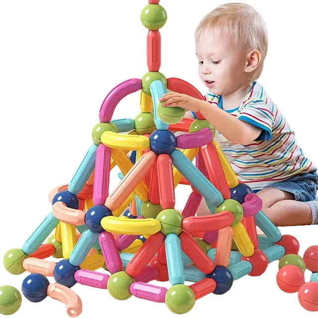 Kids Building Blocks Educational Baby Toys Magnetic Building Sticks Blocks Toys Fun Magnetic Blocks Building