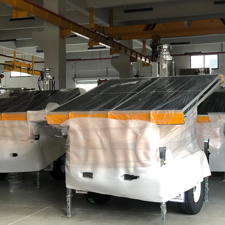 Hybrid Solar Power Gasoline Diesel Generator LED Light Tower For Mobile