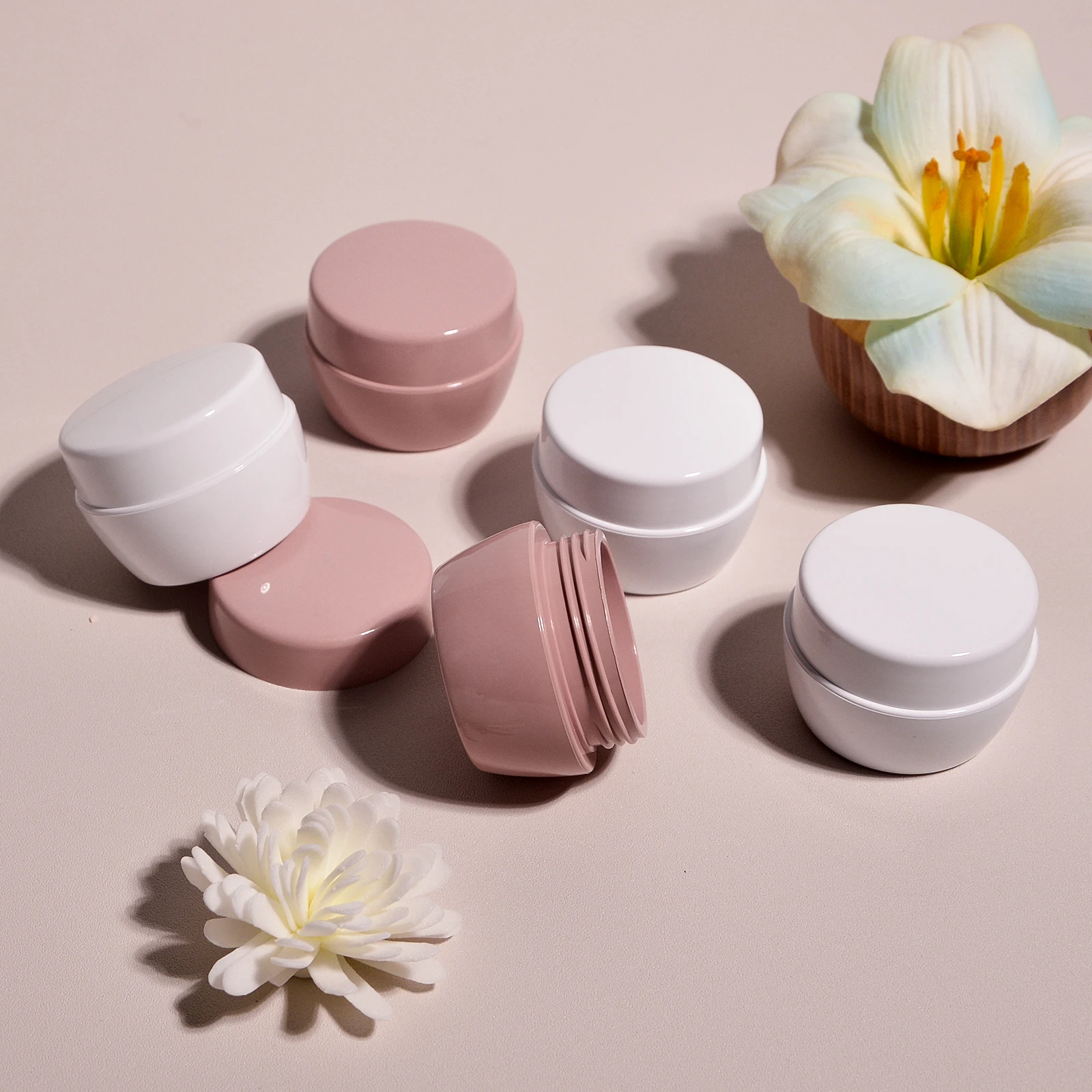 Empty Uv Gel Polish Jar 5ml 10g 15g Cosmetic Cream Color Coat Refillable Sample Jars Travel Makeup Pot