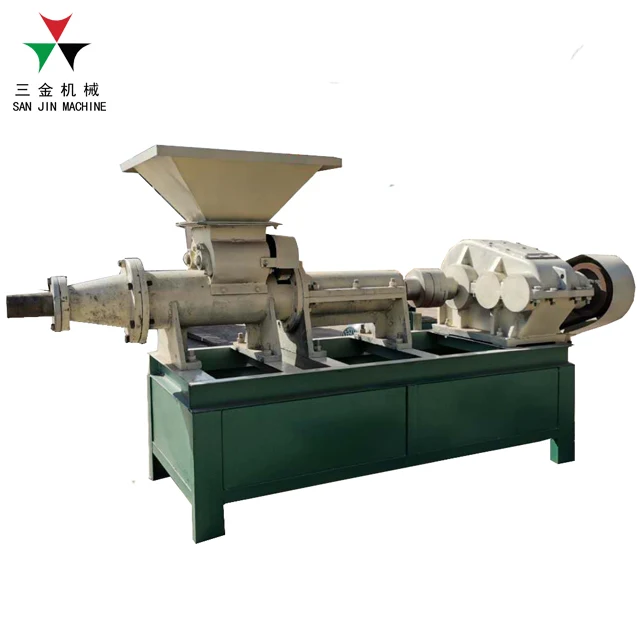Factory sale 2 ton per hour screw biomass wood briquette extruder machine complete charcoal briquette production line