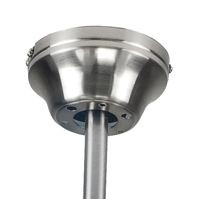 
52 inch Home Decorative Modern Air Cooling Fan Brushed Nickel Ceiling fan light with 5 Plywood Blades, include Wall Control 