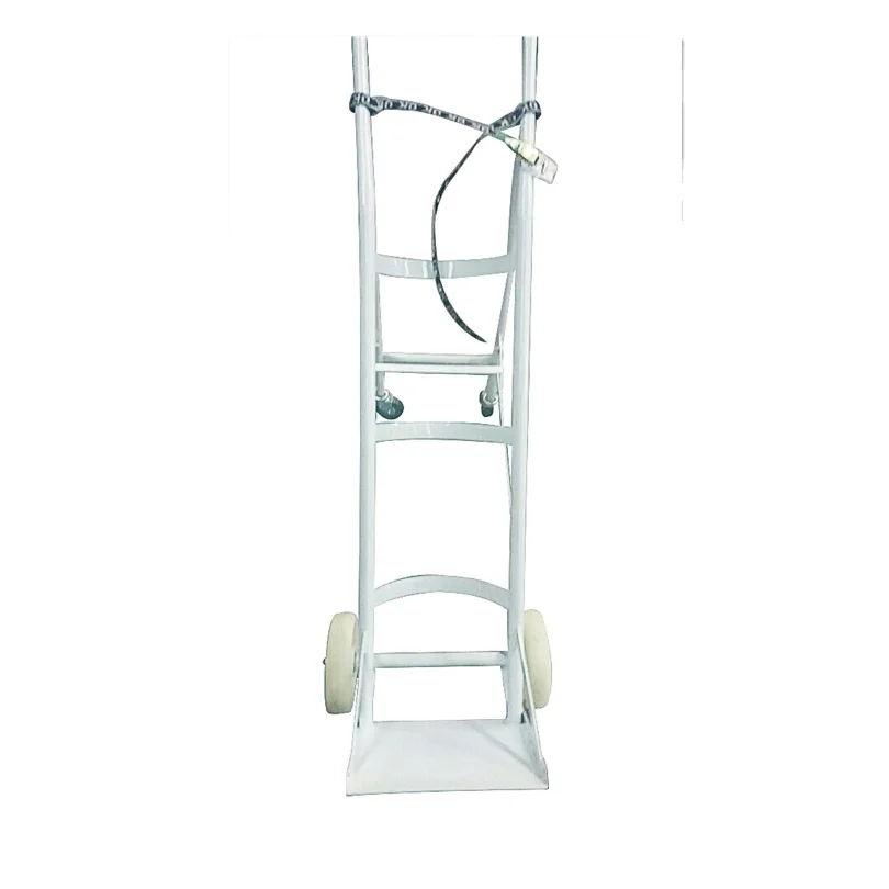 
Hospital Equipment Stainless Steel Medical Oxygen Bottle Cart Cylinder Trolley for sale 