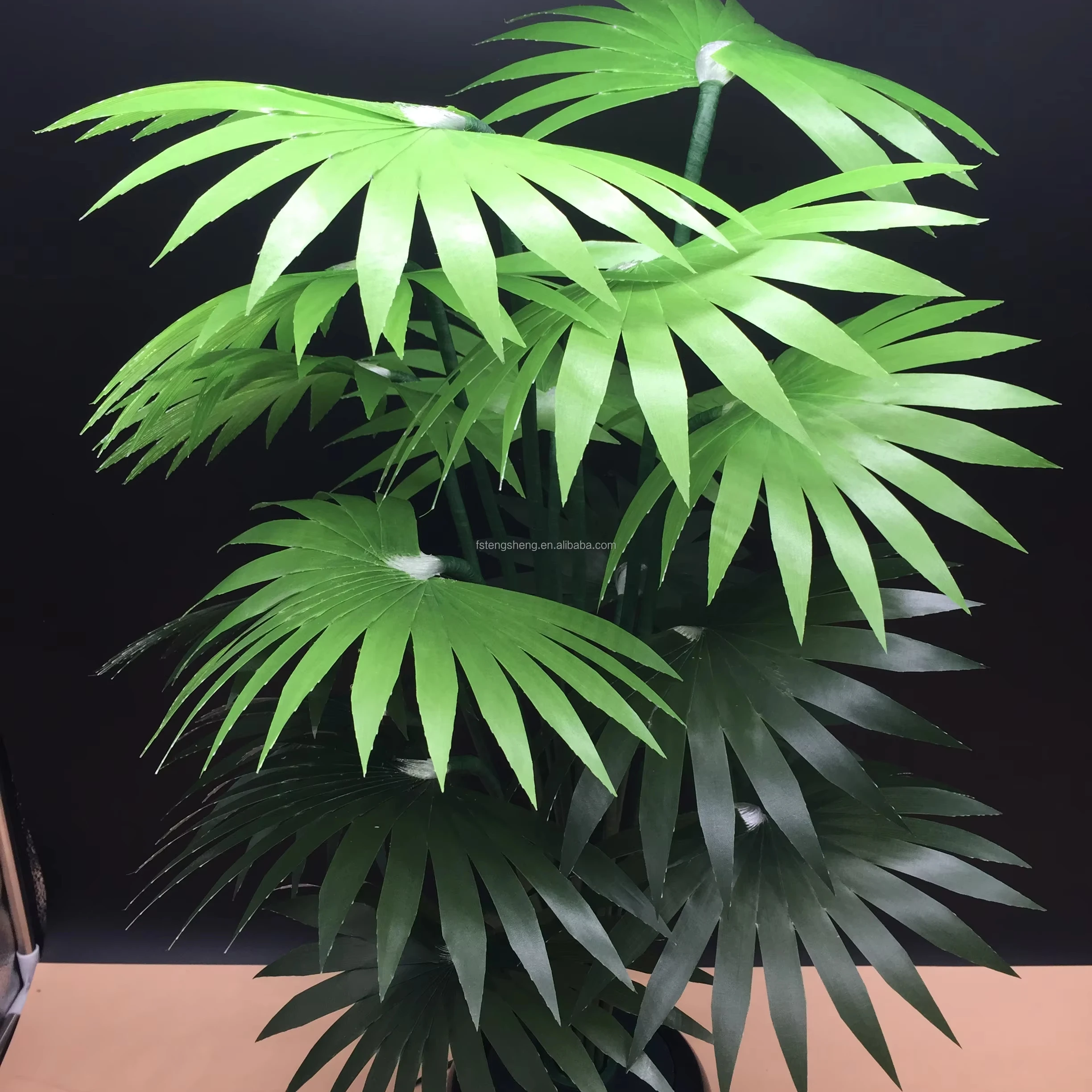 2024 Newest Premium Decoration Fiber Optic Artificial Palm Tree with LED RGB light Home Office Christmas Palm Tree