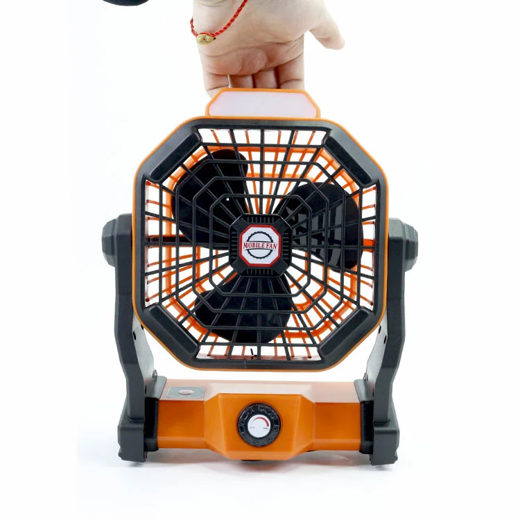 SRL X20 Portable Mini Fan Rechargeable 5200mAh Operated 3 Level 5V 2A Brightness LED Tent Fan Suitable for Outdoor Camping