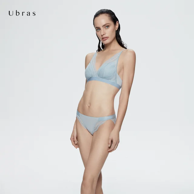 Ubras Simply & Sexy UX23010 Sexy Beautiful Scroll Design Lace Low-waist Lingerie Underwear Women Ladies Sexy