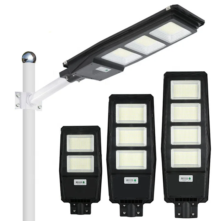 QIHONG New Outdoor IP65 Waterproof 100w 150w 200w 250w 300w  All in One Led Solar High Brightness Street Light System