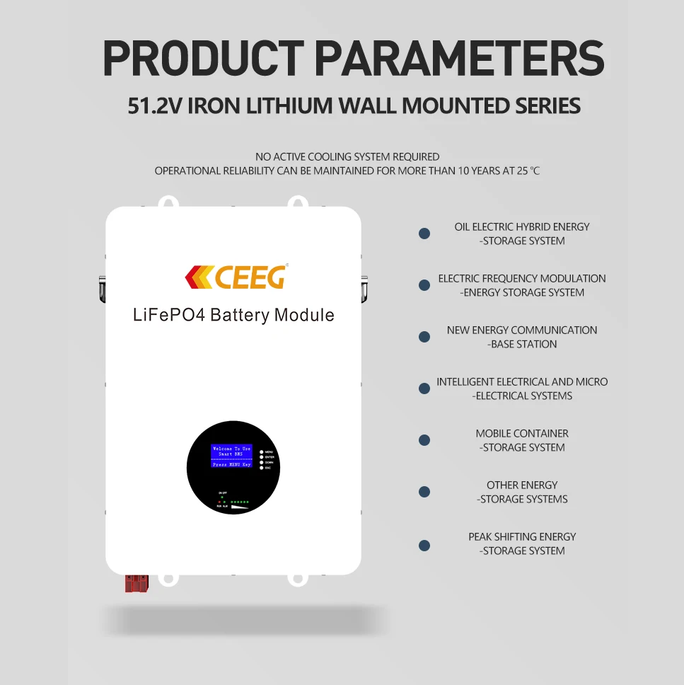 CEEG 48v 200ah lithium solar battery Recharge Power Wall Battery 15kwh 48v lithium ion batteries power station