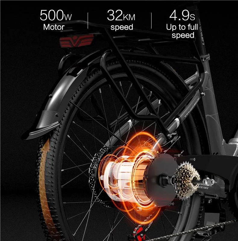 24inch Fat Tire Electric Bike Manufacturer Customized 500w 48V 16Ah Ebike Mountain Dirt Bicycle with Lithium Battery