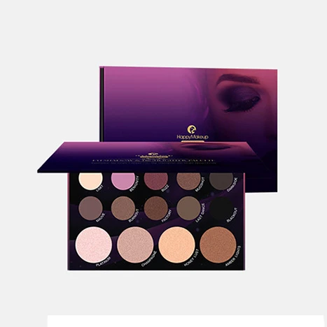 Счастливый макияж 2020 Новый 14 видов цветов Тени для век персонализированные тени для век Палитра