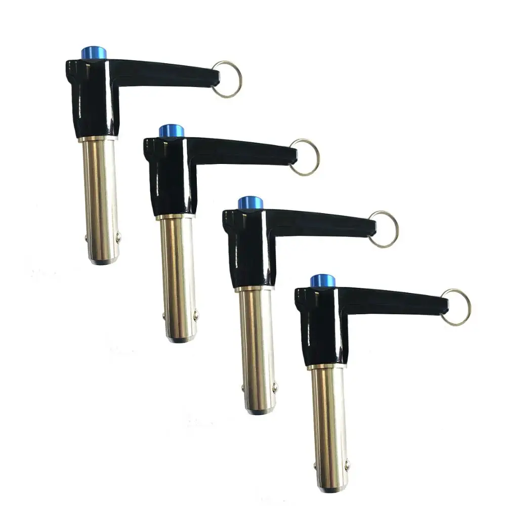 Chinese Manufacture High Pression stainless steel L type quick release spring loaded ball lock pin with rings