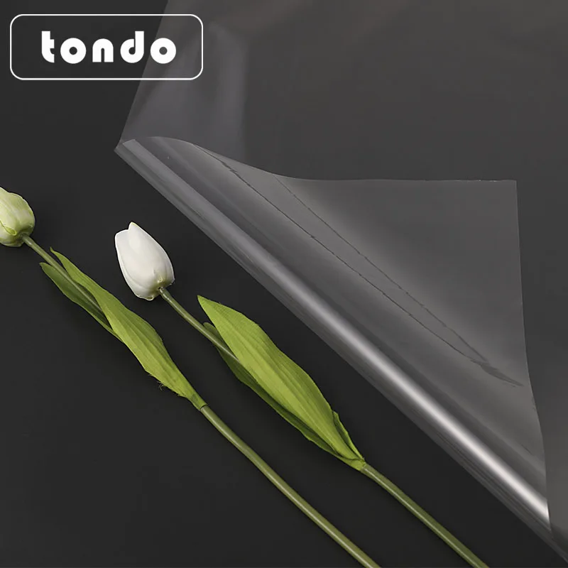 Tondo Wholesale high quality Clear Cellophane Wrap Roll Gift Basket Transparent Arts and Crafts packing