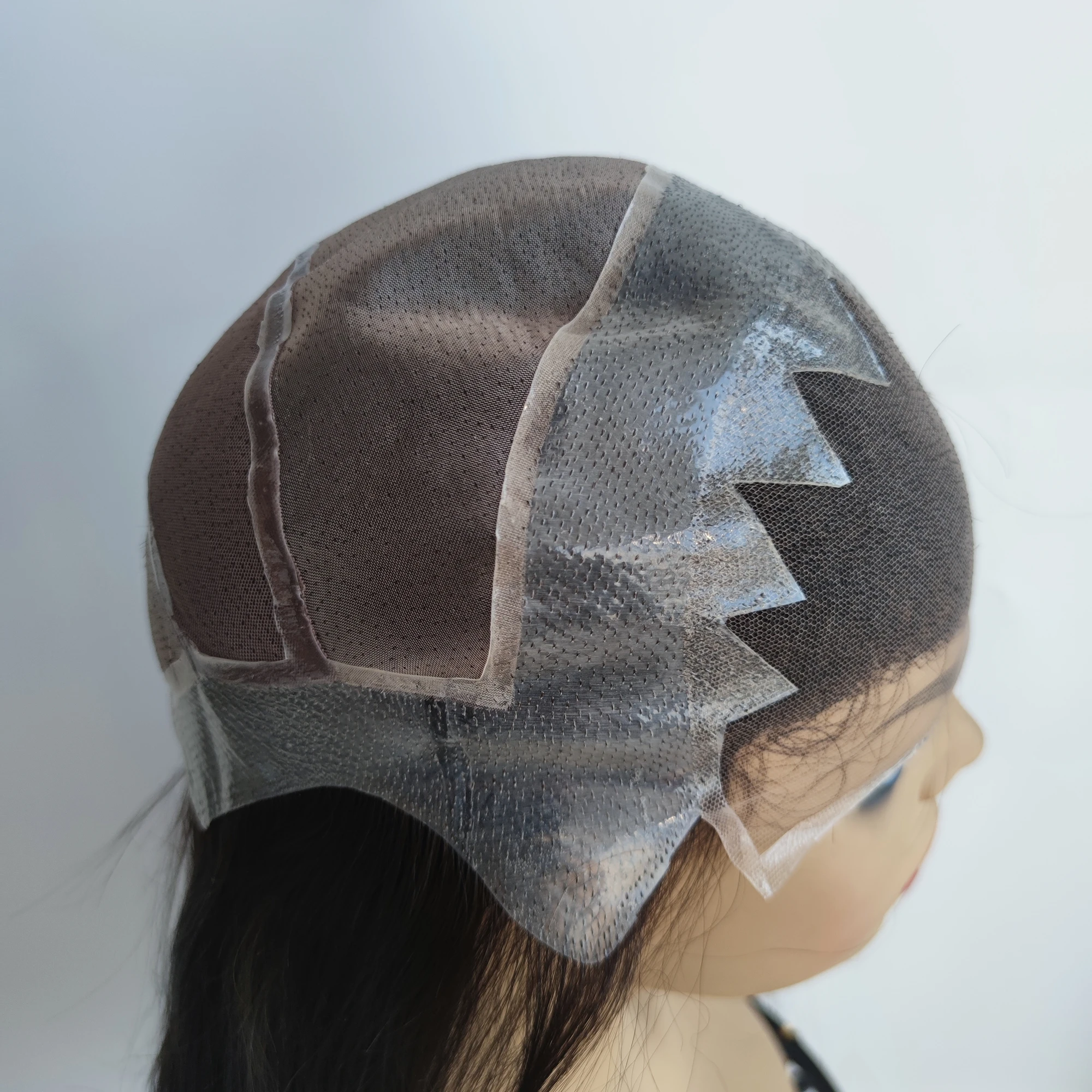 Evermagic Hair Customized 100% Remy Human Hair Monofilament with Pu Lace Front  Natural-Looking Heavy Density Medical Wig