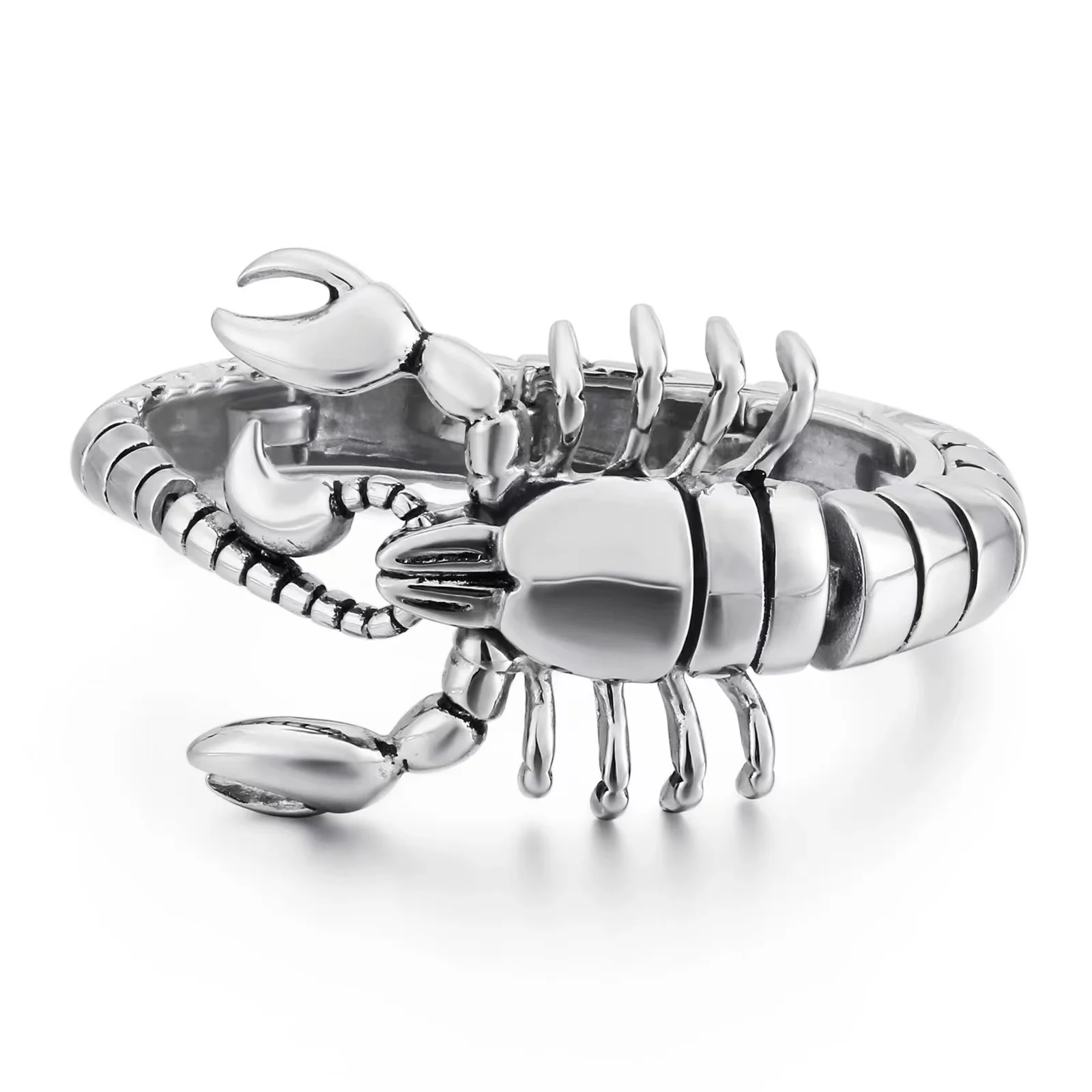 Men fashion custom animal scorpion wholesale accessories stainless steel bracelet men fashion jewelry