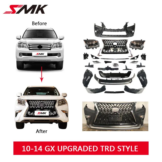 2010-2014 GX 460 Модернизированный TRD дизайн корпуса комплект, TRD стиль наборы, передний бампер ASSY